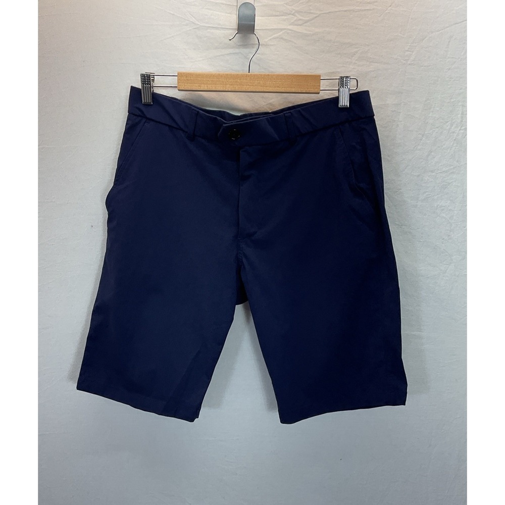 Greyson Montauk Flat Front Performance Golf Short Blue‎ Size 32 10"  stretch